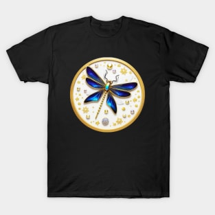 Gold Turquoise Dragonfly T-Shirt